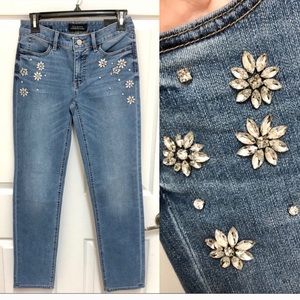 TALBOTS Jeweled Jeans Five Pocket Limited Edition
